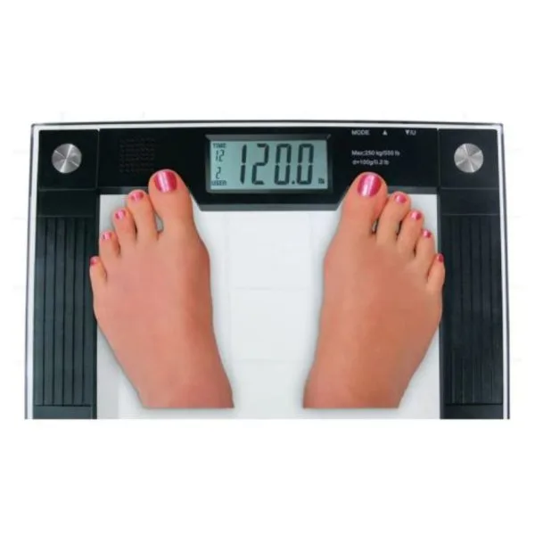 Talking X-Wide Glass Bathroom Scale - Image 2