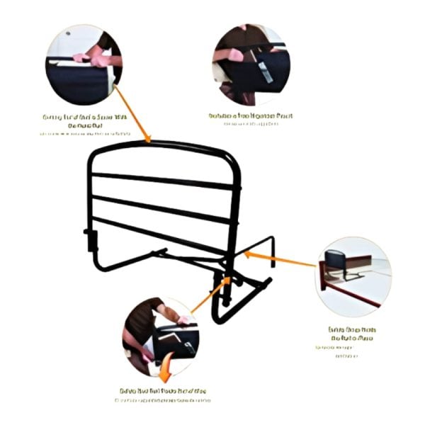 Fold Down Safety Bed Rail - Image 4