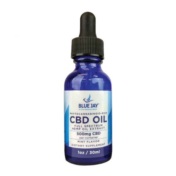 CBD Oil Pure Hemp Drops, 500 mg, 1 oz - Mint