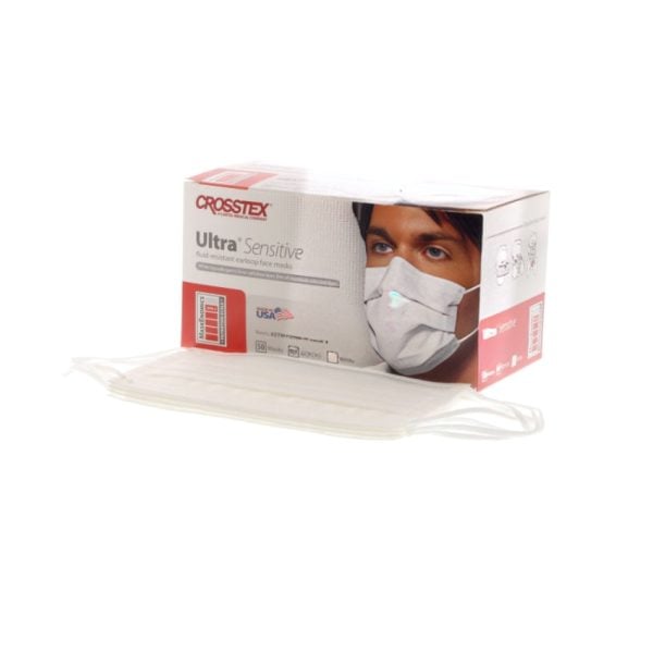 Ultra Sensitive Earloop Mask, White