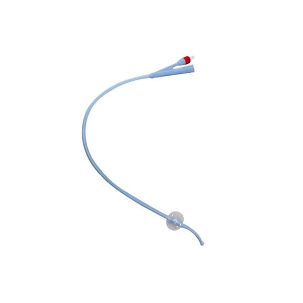 Silicone Foley Catheters, 5 mL, 2-Way, Coudé Tip