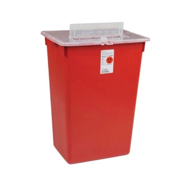 Split Lid Sharps Port Container Large Volume