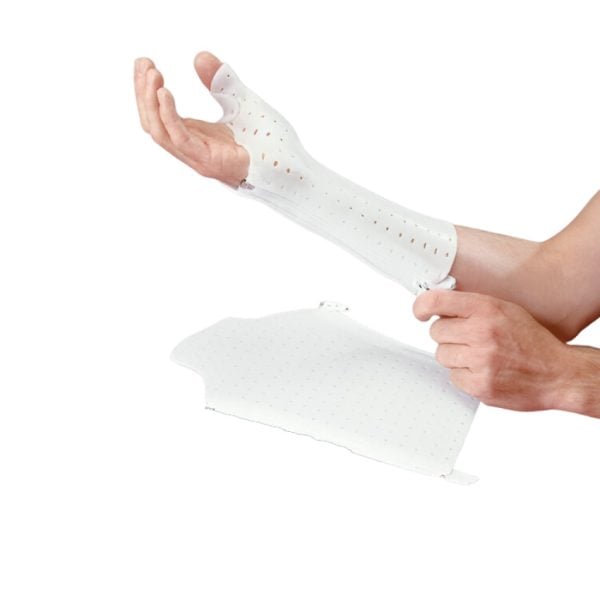 Rolyan AquaForm Zippered Wrist and Thumb Spica Splint - Image 2