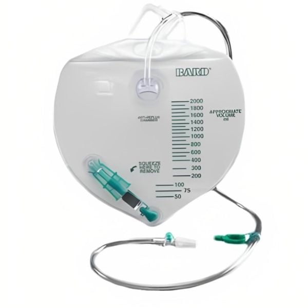 Urinary Drain Bag with Bard Anti-Reflux Valve - Image 2