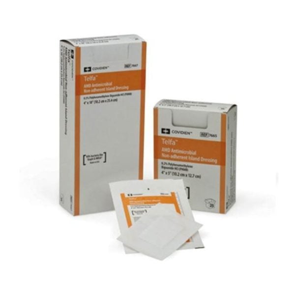 Telfa AMD Antimicrobial Non-Adherent Dry Dressings - 3 in x 8 in