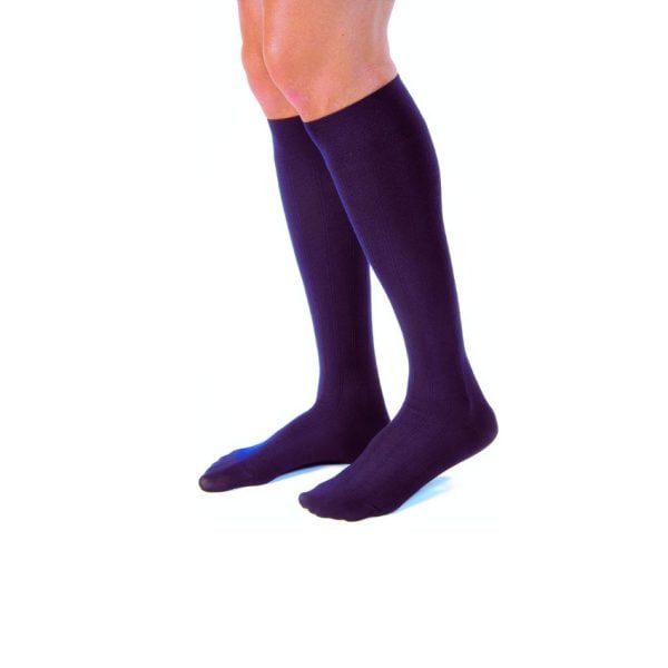 Closed Toe Full Calf Casual 20-30 mmHG Compression Socks, Navy