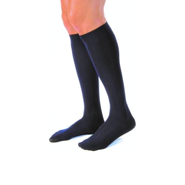 Closed Toe Full Calf Casual 30-40 mmHG Compression Socks, Navy