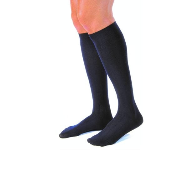 Closed Toe Knee High Casual 20-30 mmHG Compression Socks, Navy