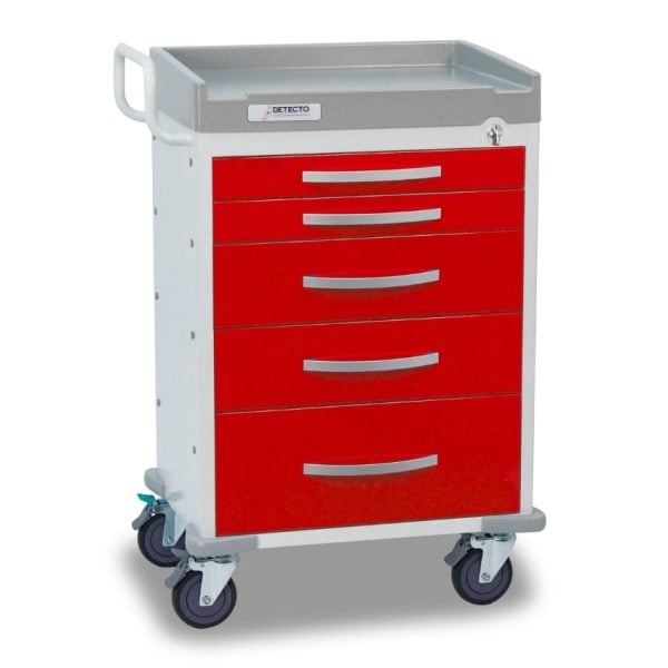 Rescue Series ER Medical Cart, Red