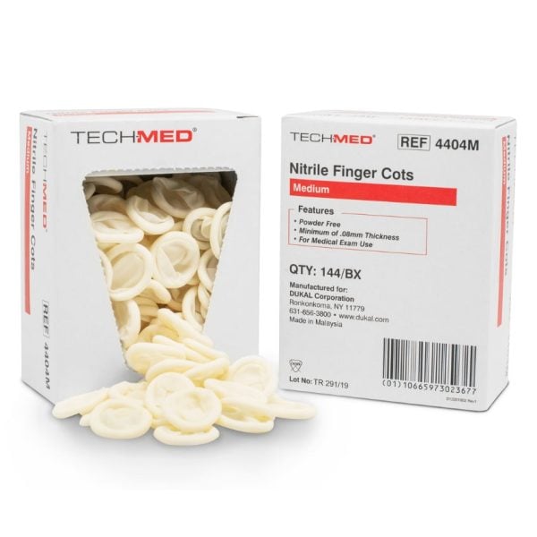 Nitrile Finger Cots, Pre-Rolled