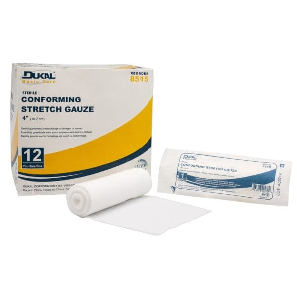 Sterile Basic Care Conforming Stretch Gauze, 4"