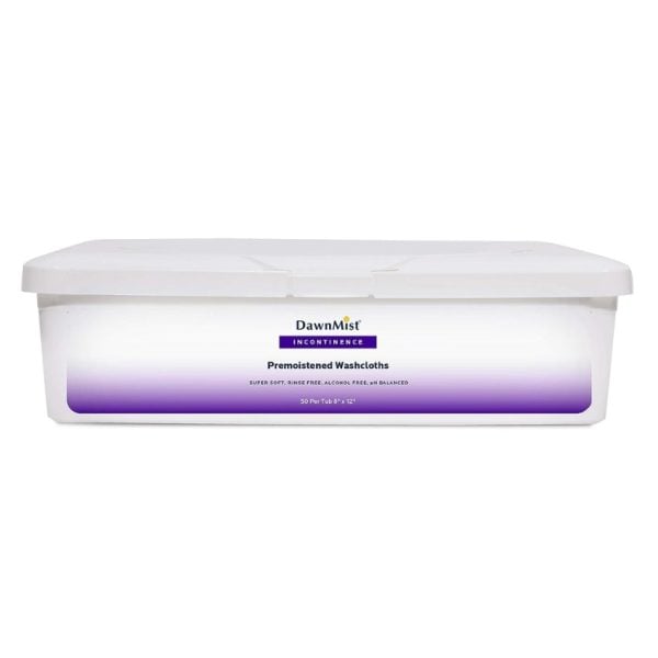 Dawnmist Pre-moistened Disposable Adult Washcloth