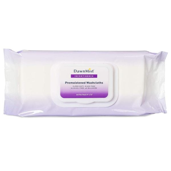 Dawnmist Pre-moistened Disposable Adult Washcloth - Image 2