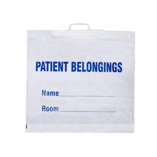 Patient Belongings Bag with Handle, Designer Print