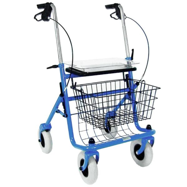 DMI Traditional Steel Rollator Walker with Padded Seat