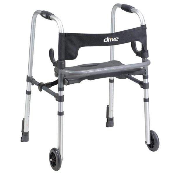 Clever Lite LS Rollator Walker with Seat and Push Down Brakes