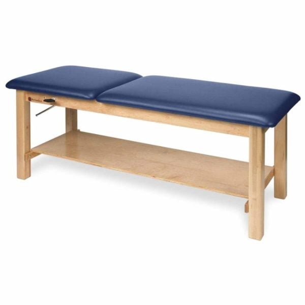 Treatment Table with Plain Shelf and Adjustable Backrest