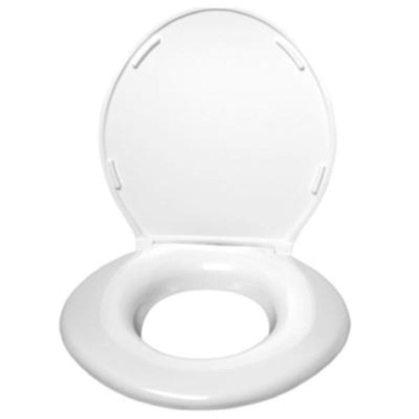 Toilet Seat with White Cover