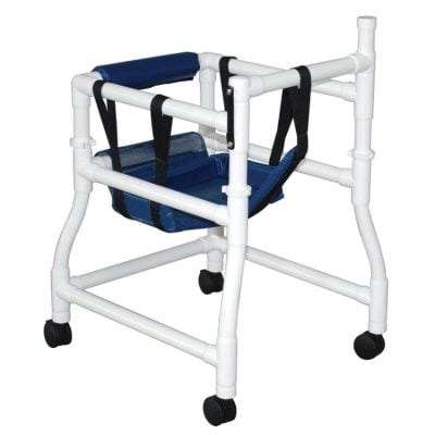 Healthcare Stroller Walker - Height Adjustable Arms - Solid Seat Base