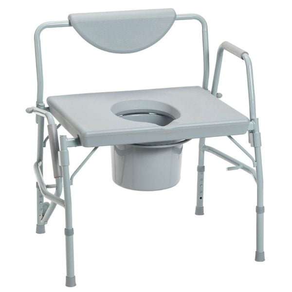 Bariatric Drop-Arm Commode Chair - Image 2