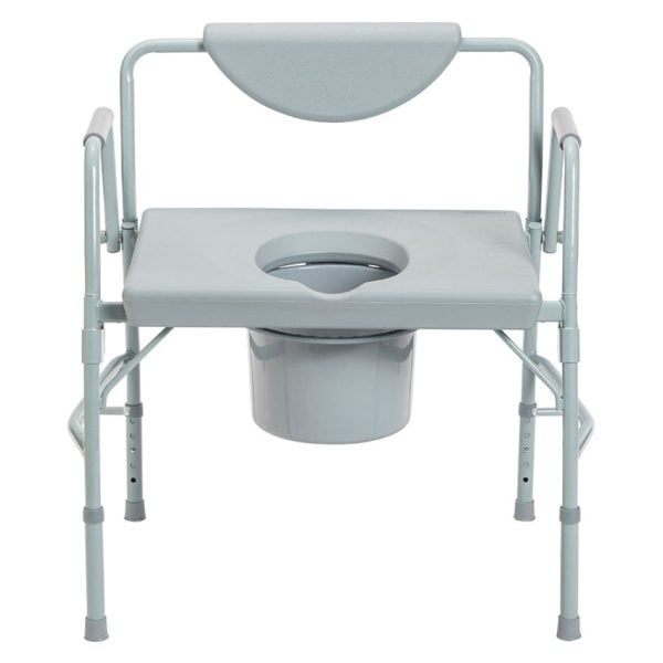 Bariatric Drop-Arm Commode Chair