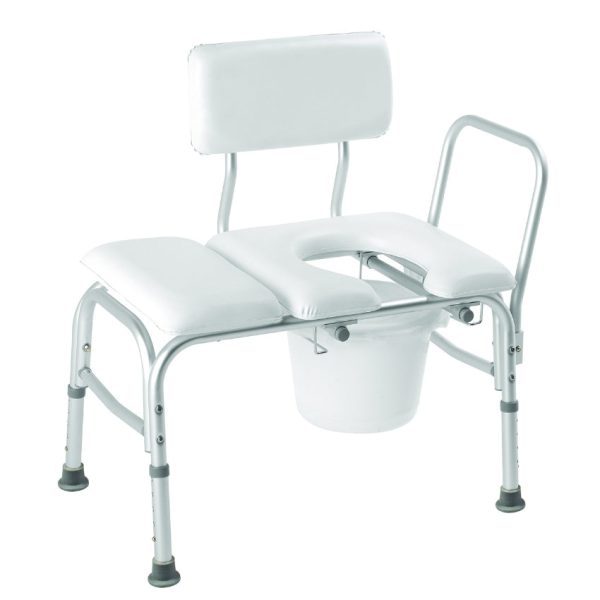 Combination Padded Transfer Bench/Commode