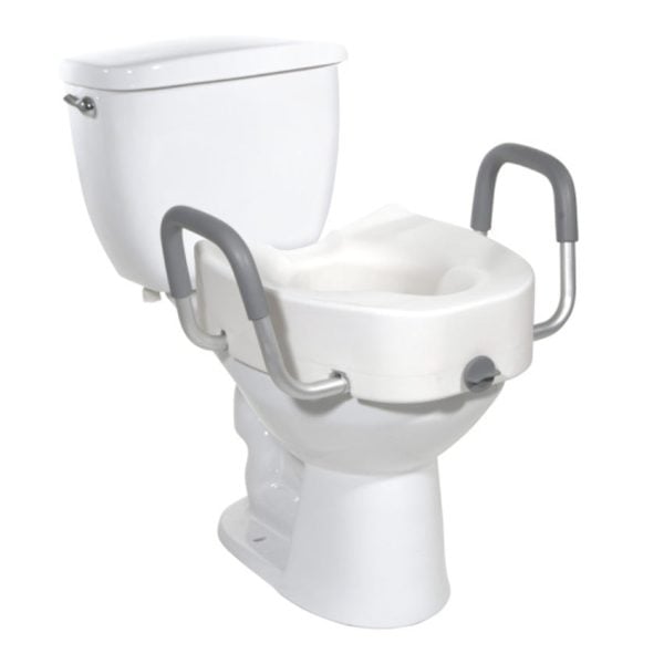 Raised Toilet Seat with Lock