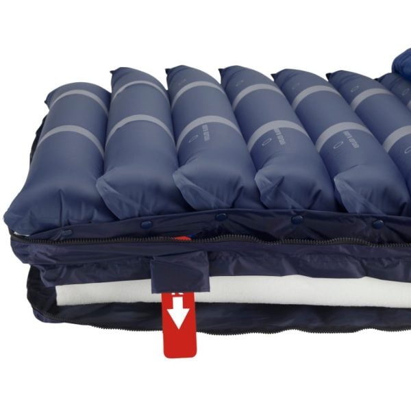 Med-Aire Assure 5" Air with 3" Foam Base Alternating Pressure and Low Air Loss Mattress System - Image 2