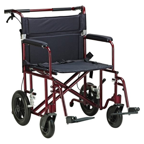 Bariatric Aluminum Transport Chair 22"