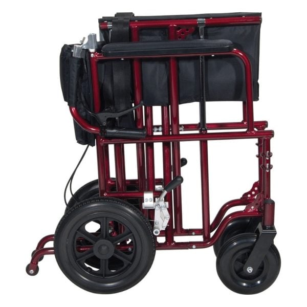 Bariatric Aluminum Transport Chair 22" - Image 2