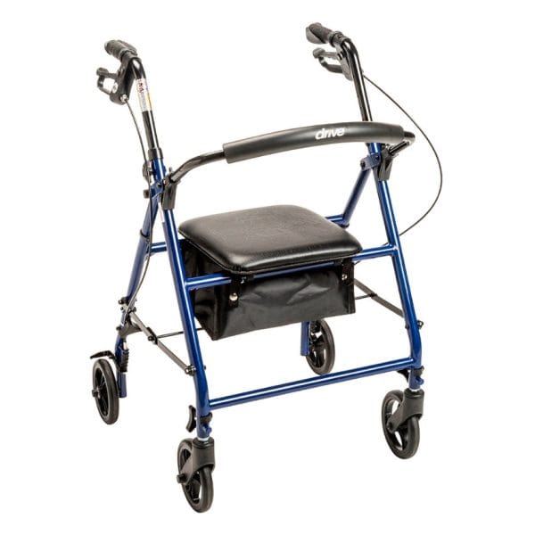 Steel Rollator with 6" wheels Knockdown