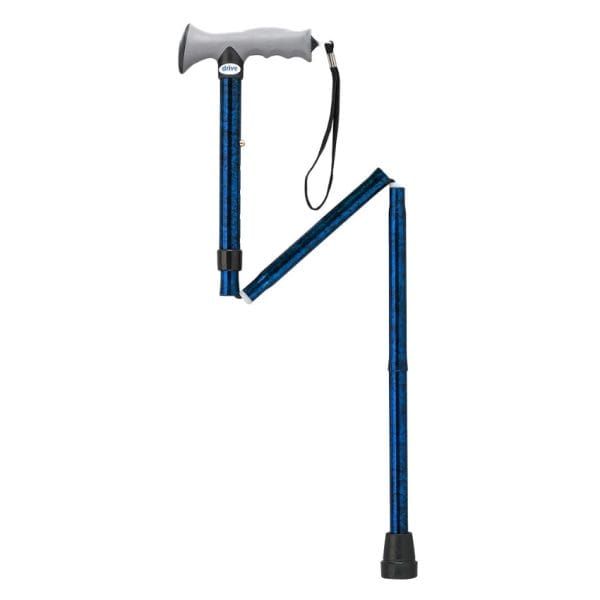 Adjustable Lightweight Folding Cane with Gel Hand Grip