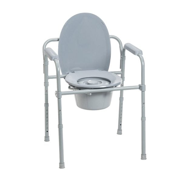 Folding Steel Commode