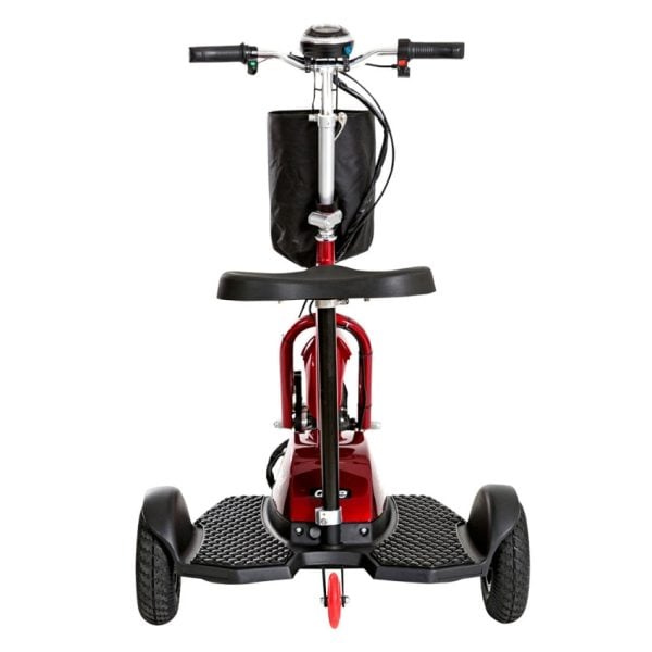 ZooMe Three Wheel Recreational Power Scooter Red - Image 3