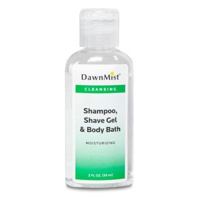 DawnMist 3-in-1 Shampoo - Shave Gel - and Body Wash - 2 oz