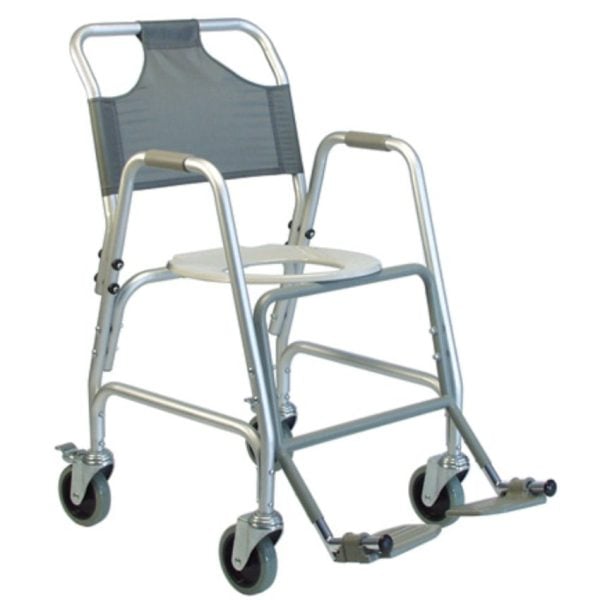 Deluxe Shower Transport Chair with Footrests