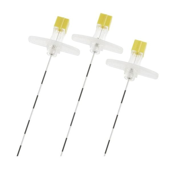 Detachable Wing Needle 20G x 4 1-2" Yellow Sterile