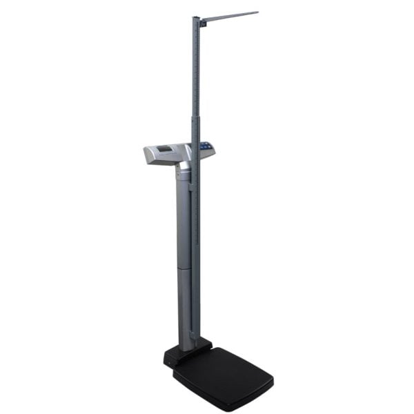 Digital Waist-High Stand-On Scale with Height Rod