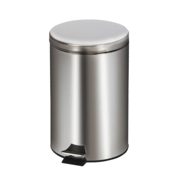 Medium Round Stainless Steel Waste Receptacle