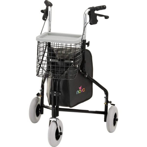 Traveler 3 Wheel Walker, Black