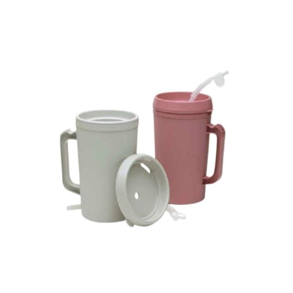 Insulated Mug With Straw, 34 oz.