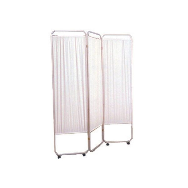 Three Panel Privacy Screen With Wheels