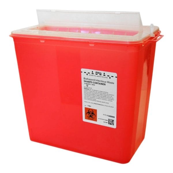 Horizontal Entry Sharps Containers