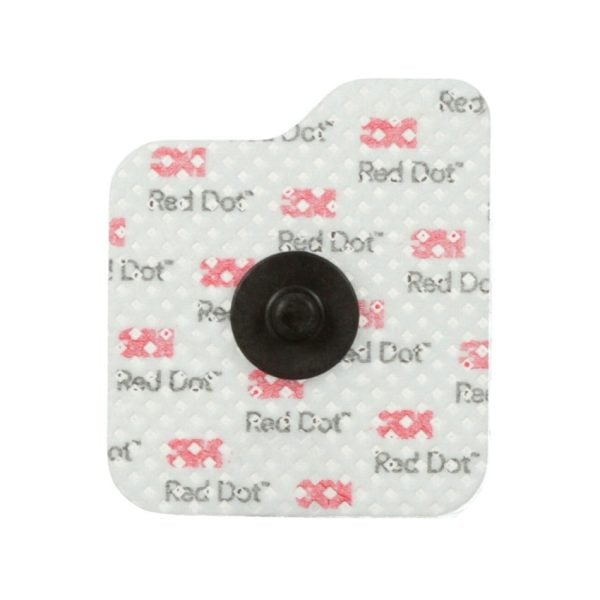 Red Dot ECG Monitoring Electrodes, Soft Cloth