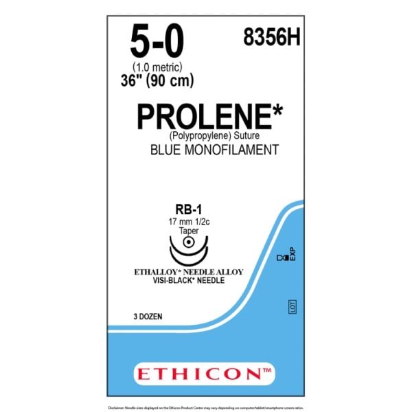 Polypropylene Suture, Size 5-0