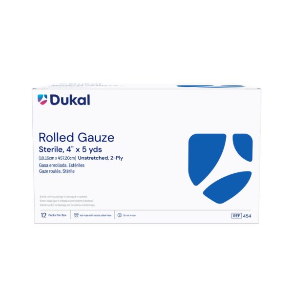 Sterile Rolled Gauze, 2-Ply, , 4" x 5 yd