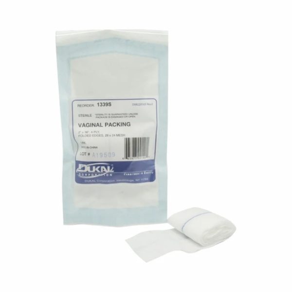 Sterile Vaginal Packing, 2" x 36", 4-Ply