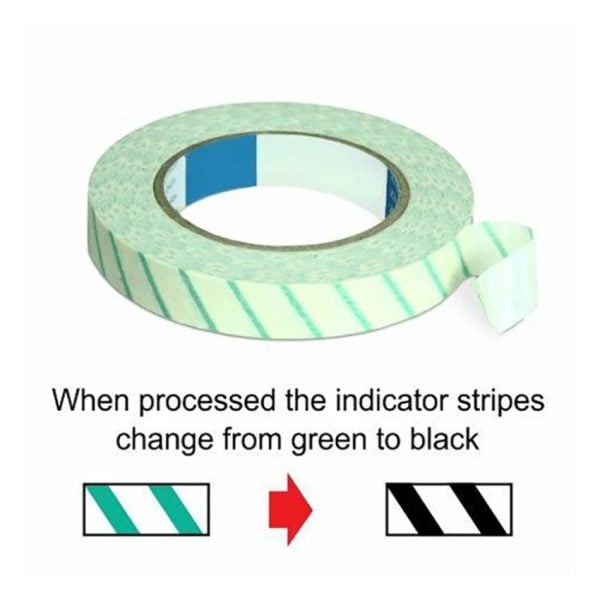 Sterilization Tape Steam, 1/2" x 60 yards