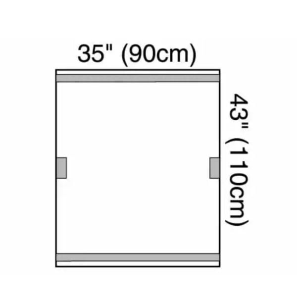 Fluoroscope Drape, 35" x 43"