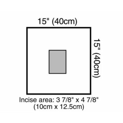Adhesive Surgical Drape with Incise Film - Small - 10/Box